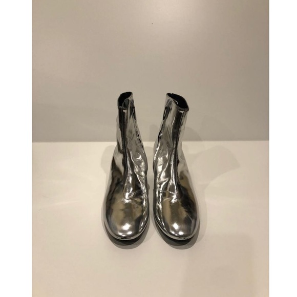 balenciaga silver boots